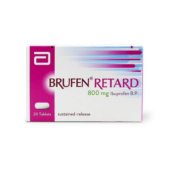 Brufen Retard 800mg Sustained Release Tablets - 20 Count